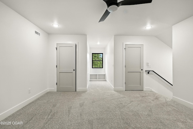 4402 Par Ln, Joplin, MO 64804 - additional living space with carpet flooring, a ceiling fan, and recessed lighting