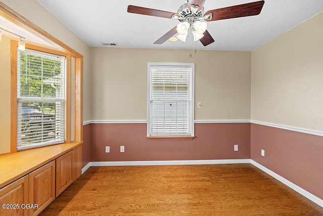 2329 S Willard Ave, Joplin, MO 64804 - spare room featuring light wood-type flooring and a ceiling fan