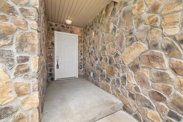 2329 S Willard Ave, Joplin, MO 64804 - doorway to property featuring stone siding