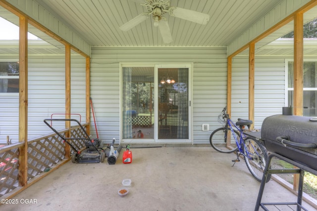 1717 Logan Drive `, Webb City, MO 64870 - sunroom with ceiling fan