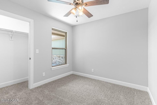 1224 Sheila Ann Dr, Carthage, MO 64836 - unfurnished bedroom with carpet, a closet, and a ceiling fan