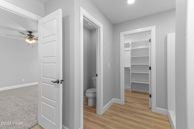 1224 Sheila Ann Dr, Carthage, MO 64836 - corridor featuring baseboards and light wood-style floors