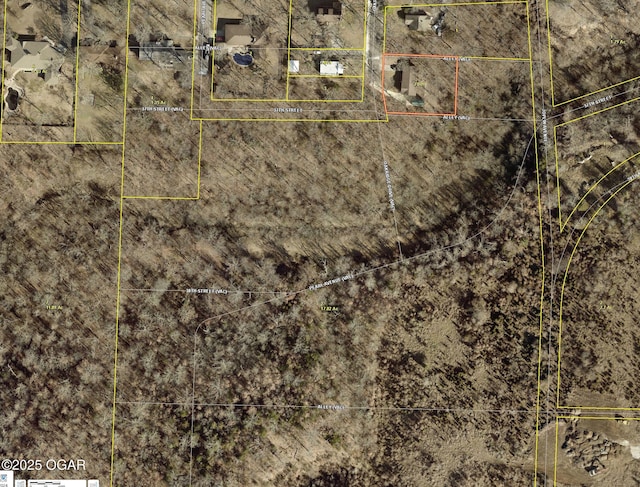 3619 Oak Ridge Dr, Joplin, MO 64804 - aerial overview of property's location with property boundaries highlighted