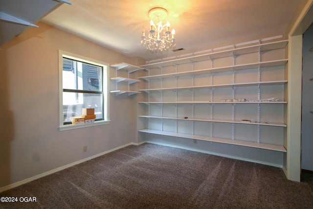 3619 Oak Ridge Dr, Joplin, MO 64804 - empty room featuring carpet flooring and a chandelier