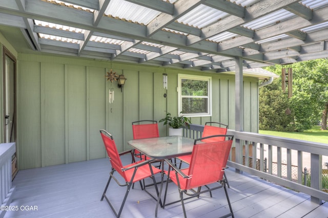 204 Split Rail Dr, Joplin, MO 64801 - wooden terrace with outdoor dining area