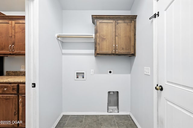 305 Anita Dr, Carl Junction, MO 64834 - laundry area featuring electric dryer hookup, hookup for a washing machine, and cabinet space