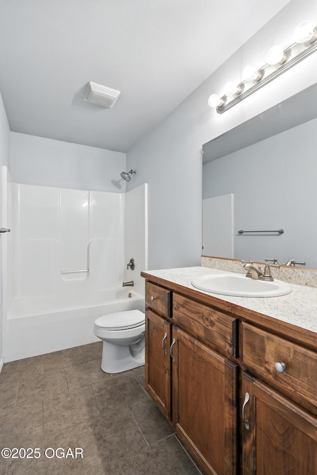 305 Anita Dr, Carl Junction, MO 64834 - bathroom with vanity, shower / bath combination, and tile patterned floors