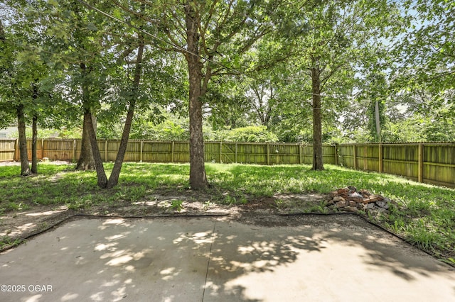 305 Anita Dr, Carl Junction, MO 64834 - fenced backyard with a patio