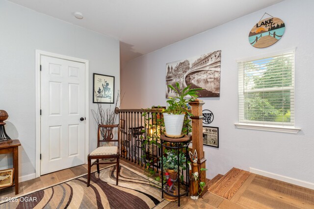 3101 Shore Dr, Grove, OK 74344 - living area featuring wood finished floors and baseboards
