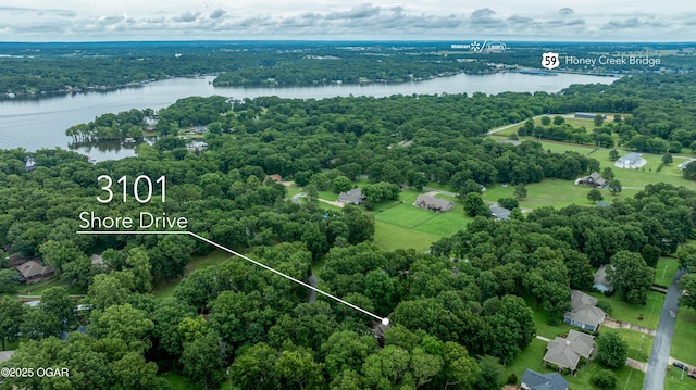 3101 Shore Dr, Grove, OK 74344 - drone / aerial view of a large body of water