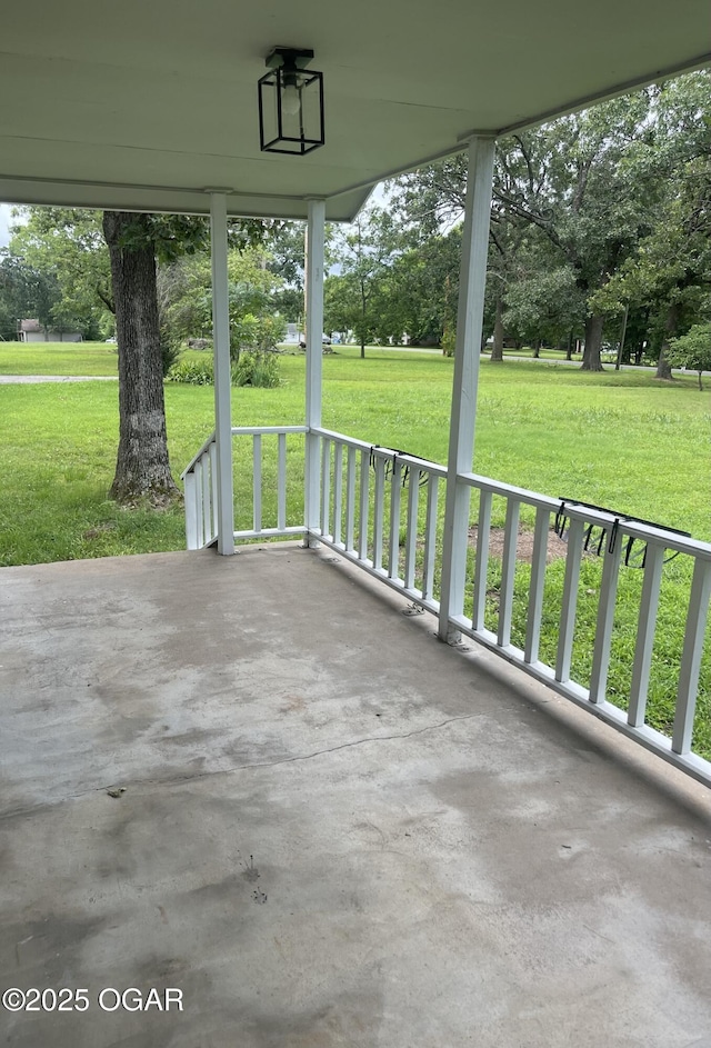 1701 S Kenser Rd, Joplin, MO 64801 - porch featuring a lawn