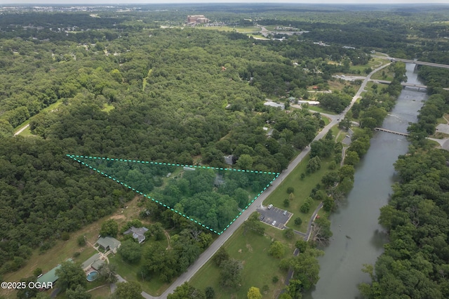 1021 Glendale Rd, Joplin, MO 64804 - view of property location with a heavily wooded area and property boundaries highlighted