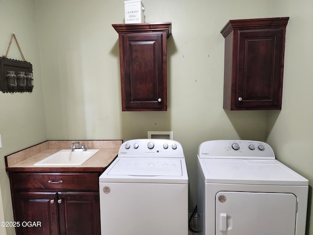 1502 E 7th St, Lamar, MO 64759 - washroom featuring washer and dryer and cabinet space