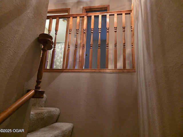 2698 State Highway Yy, Shell Knob, MO 65747 - stairway featuring a textured wall