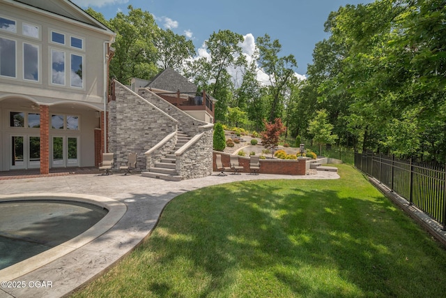 1126 Carrington Ter, Joplin, MO 64804 - view of yard with stairs and a patio area