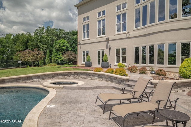 1126 Carrington Ter, Joplin, MO 64804 - outdoor pool with a patio area and an in-ground hot tub