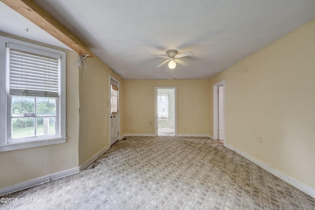 1123 Garden Grove Rd, Joplin, MO 64801 - carpeted spare room with ceiling fan and baseboards