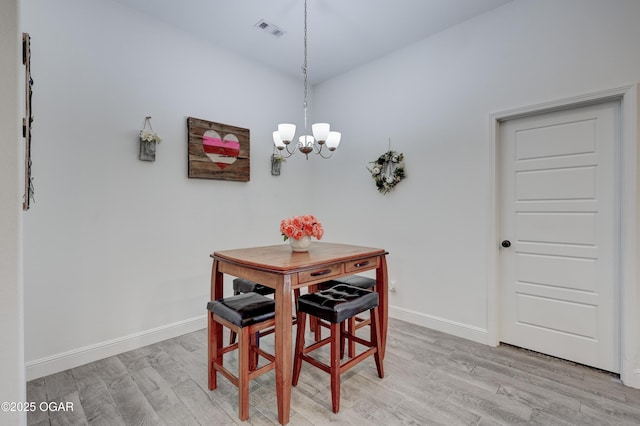 2008 Greydon Ln, Webb City, MO 64870 - dining space featuring light wood-style flooring and a chandelier