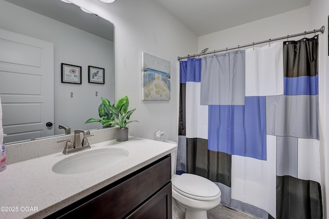 2008 Greydon Ln, Webb City, MO 64870 - bathroom featuring vanity and a shower with shower curtain