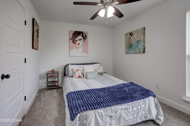 2008 Greydon Ln, Webb City, MO 64870 - carpeted bedroom featuring baseboards and ceiling fan