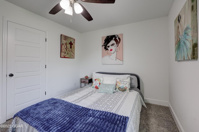 2008 Greydon Ln, Webb City, MO 64870 - carpeted bedroom with baseboards and ceiling fan