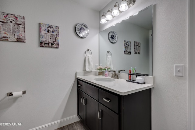 2008 Greydon Ln, Webb City, MO 64870 - bathroom featuring vanity and wood finished floors