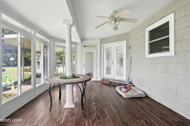 1901 Laura Ln, Joplin, MO 64801 - sunroom / solarium featuring french doors and plenty of natural light