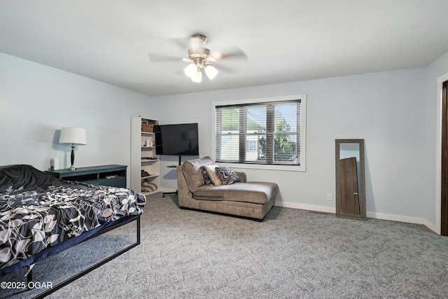 1901 Laura Ln, Joplin, MO 64801 - carpeted bedroom featuring baseboards and ceiling fan