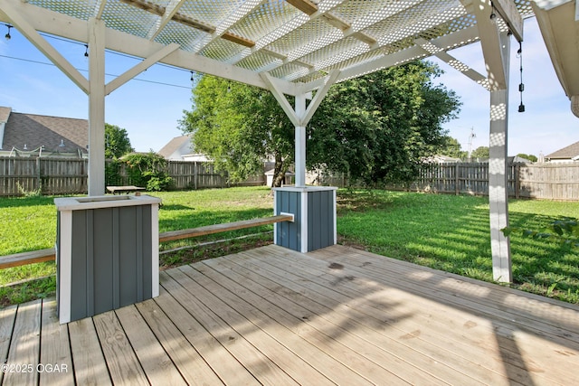 119 Jared Blvd, Webb City, MO 64870 - deck with a fenced backyard and a pergola