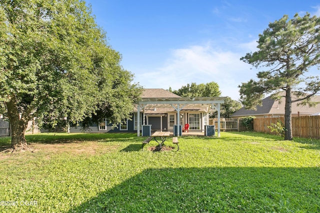 119 Jared Blvd, Webb City, MO 64870 - fenced backyard featuring a pergola