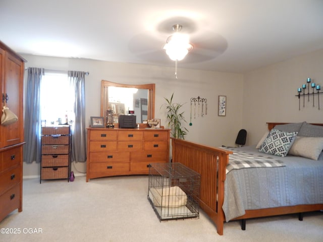 2722 E Wickersham Rd, Joplin, MO 64804 - bedroom with light colored carpet and ceiling fan