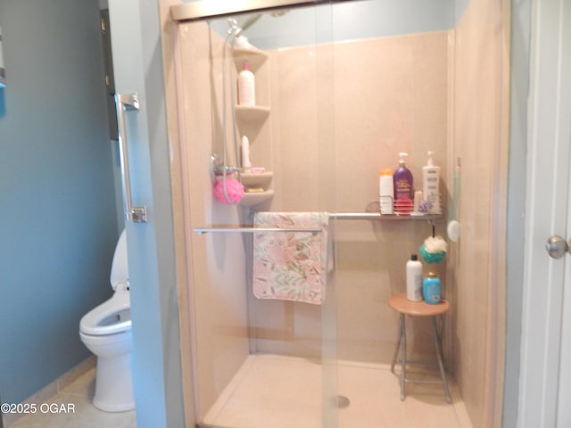 2722 E Wickersham Rd, Joplin, MO 64804 - full bathroom featuring a shower stall and tile patterned flooring