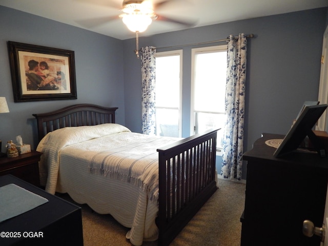 2722 E Wickersham Rd, Joplin, MO 64804 - carpeted bedroom with a ceiling fan