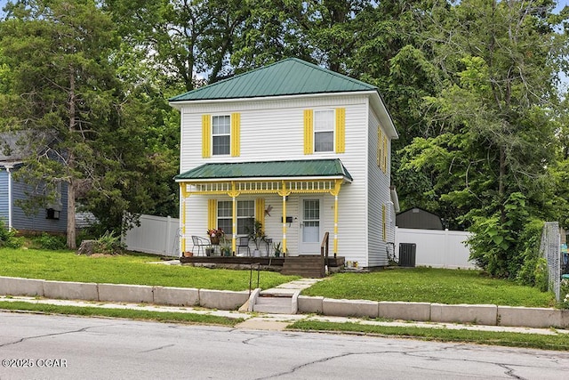 417 S Mcgregor St, Carthage, MO 64836 - view of front of house with a porch and a metal roof