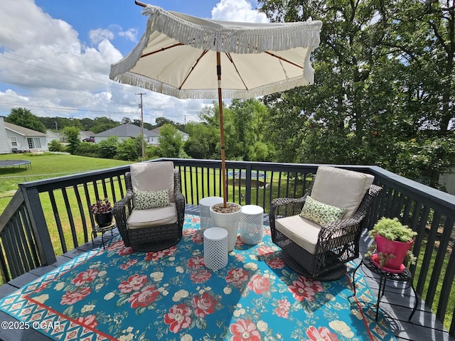 2813 Heartland Ave, Joplin, MO 64804 - deck with a lawn