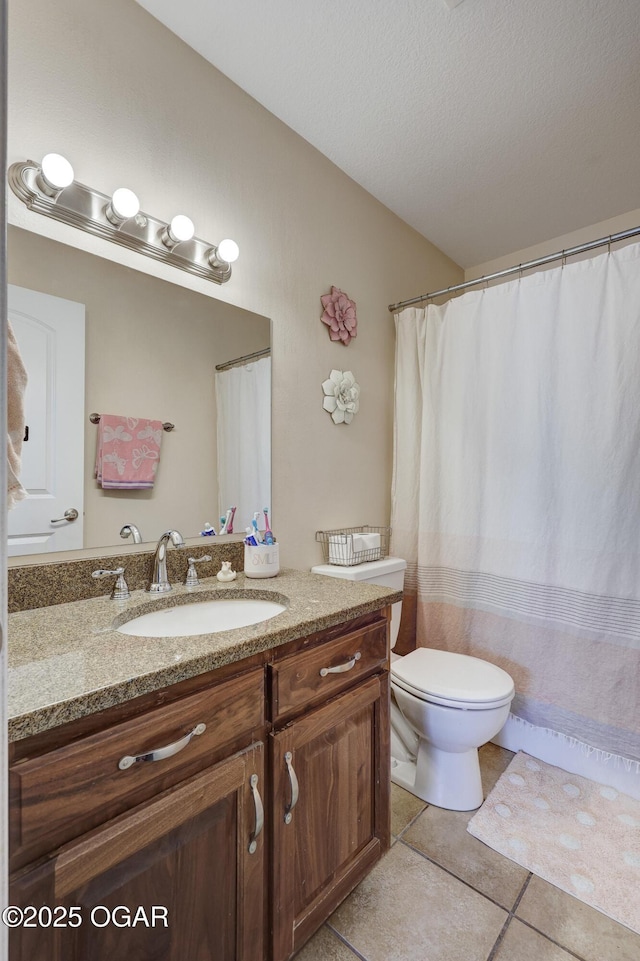 3510 Notting Hill Cir, Joplin, MO 64804 - bathroom featuring vanity, tile patterned floors, and curtained shower