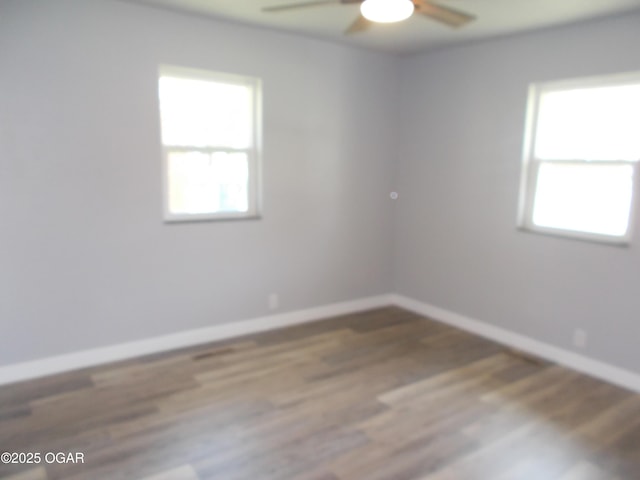 2705 S Michigan Ave, Joplin, MO 64804 - unfurnished room featuring ceiling fan and wood finished floors