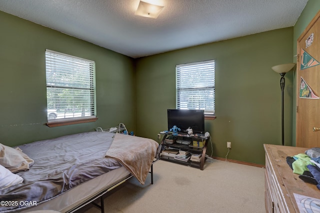 5223 County Lane 301, Joplin, MO 64801 - bedroom with multiple windows, carpet floors, and a textured ceiling