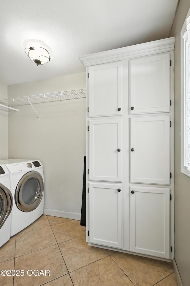 3310 Tana St, Joplin, MO 64804 - washroom featuring independent washer and dryer and light tile patterned floors