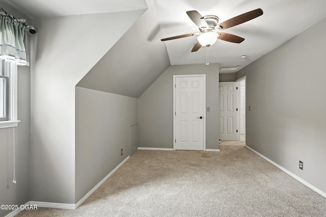 3310 Tana St, Joplin, MO 64804 - bonus room with ceiling fan, carpet, and vaulted ceiling