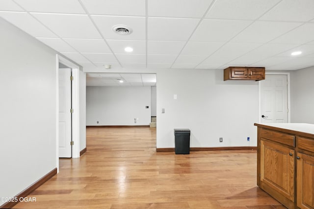 3310 Tana St, Joplin, MO 64804 - bar area with a paneled ceiling, light wood finished floors, and recessed lighting