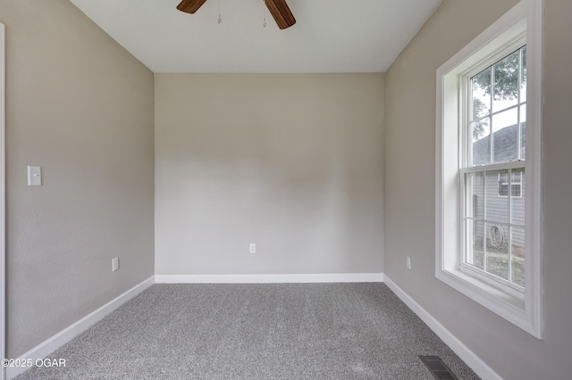 1908 S Picher, Joplin, MO 64804 - carpeted spare room featuring healthy amount of natural light and ceiling fan