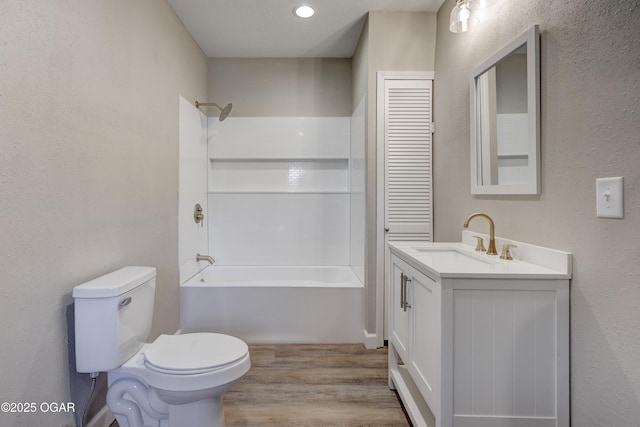 1908 S Picher, Joplin, MO 64804 - bathroom featuring vanity, wood finished floors, and shower / tub combination