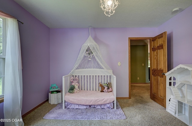 121 Fawn Trl, Seneca, MO 64865 - bedroom with carpet, multiple windows, and a chandelier