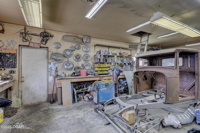 23841 Jaguar Rd, Oronogo, MO 64855 - garage with a workshop area