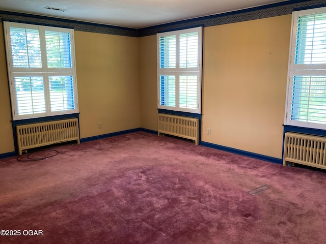 25399 Demott Dr, Joplin, MO 64801 - spare room featuring radiator and carpet flooring