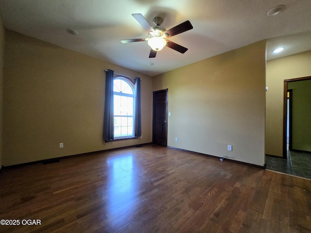 3511 Nola Dr, Joplin, MO 64801 - unfurnished room with wood finished floors and a ceiling fan