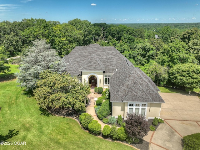 5738 Deer Park Ln, Joplin, MO 64804 - view from above of property featuring a heavily wooded area