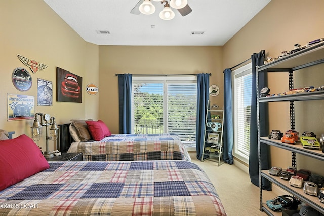 5738 Deer Park Ln, Joplin, MO 64804 - bedroom featuring carpet and ceiling fan