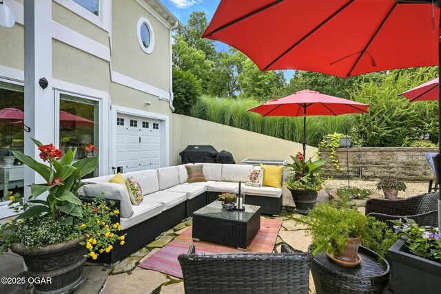 5738 Deer Park Ln, Joplin, MO 64804 - view of patio / terrace featuring an outdoor living space and area for grilling